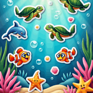 Kids Stickers - Sheet v41